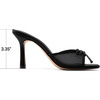 image:imageDREAM PAIRS Womens Square Open Toe Heels With Bow Vintage Slip on Stiletto High Backless Dressy Sandals for Daily PartyBlack