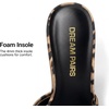 image:imageDREAM PAIRS Womens Square Open Toe Heels With Bow Vintage Slip on Stiletto High Backless Dressy Sandals for Daily PartyLeopard