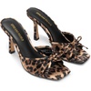 image:imageDREAM PAIRS Womens Square Open Toe Heels With Bow Vintage Slip on Stiletto High Backless Dressy Sandals for Daily PartyLeopard