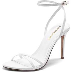 image:imageDREAM PAIRS 2026 Womens Stiletto Heels Strappy Open Toe Ankle Strap Dress Sandals Elegant High Heel Pumps for Wedding Party Prom amp Special OccasionsWhite