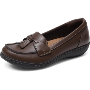 image:imageDREAM PAIRS Womens Loafers Slipon Comfortable Casual Business Work Office Shoes with Arch SupportBrown