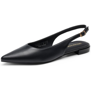 image:imageDREAM PAIRS Womens Slingback Dressy Pointed Toe Ballet Flats with Buckle Strap Low Heel Dress Flat ShoesBlack
