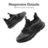 image:imageDREAM PAIRS Boys Girls Shoes Kids Tennis Athletic Running Walking Lightweight Slip on Sneakers Black Size 1 Little Kid SDRS2402K