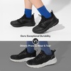 image:imageDREAM PAIRS Boys Girls Shoes Kids Tennis Athletic Running Walking Lightweight Slip on Sneakers Black Size 1 Little Kid SDRS2402K