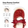 image:imageDREAM PAIRS Girls Mary Jane Shoes  Toddler School Uniform Dress Shoes Wide Toe Ballet Flats with Detachable Bow for Little KidsRed