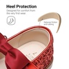 image:imageDREAM PAIRS Girls Mary Jane Shoes  Toddler School Uniform Dress Shoes Wide Toe Ballet Flats with Detachable Bow for Little KidsRed