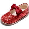 image:imageDREAM PAIRS Girls Mary Jane Shoes  Toddler School Uniform Dress Shoes Wide Toe Ballet Flats with Detachable Bow for Little KidsRed