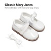 image:imageDREAM PAIRS Girls Mary Jane Shoes  Toddler School Uniform Dress Shoes Wide Toe Ballet Flats with Detachable Bow for Little KidsWhite