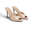 image:imageDREAM PAIRS Mule Heels for Women High Heels Stiletto Open Round Peep Toe Mules Sandals Slip on Dress Shoes 2026 Sexy Heeled for Party Dressy Prom WeddingNude