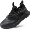 image:imageDREAM PAIRS Boys Girls Shoes Kids Tennis Athletic Running Walking Lightweight Slip on Sneakers Black Size 1 Little Kid SDRS2402K