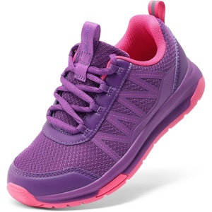 image:imageDREAM PAIRS Boys Girls Shoes Kids DuraPlay Tennis Running Non Slip Athletic Walking Lightweight Lace Up Footwear Sneakers for LittleBig KidPurple