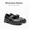 image:imageDREAM PAIRS Girls School Shoes Uniform Mary Jane Dress Platform Chunky Oxford Pumps with Bow for Toddler Little Big KidBlack
