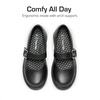 image:imageDREAM PAIRS Girls School Shoes Uniform Mary Jane Dress Platform Chunky Oxford Pumps with Bow for Toddler Little Big KidBlack