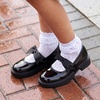 image:imageDREAM PAIRS Girls School Shoes Uniform Mary Jane Dress Platform Chunky Oxford Pumps with Bow for Toddler Little Big KidDark Black