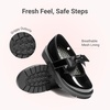 image:imageDREAM PAIRS Girls School Shoes Uniform Mary Jane Dress Platform Chunky Oxford Pumps with Bow for Toddler Little Big KidDark Black