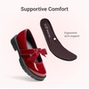 image:imageDREAM PAIRS Girls School Shoes Uniform Mary Jane Dress Platform Chunky Oxford Pumps with Bow for Toddler Little Big KidRed