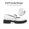 image:imageDREAM PAIRS Girls School Shoes Uniform Mary Jane Dress Platform Chunky Oxford Pumps with Bow for Toddler Little Big KidWhite