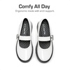 image:imageDREAM PAIRS Girls School Shoes Uniform Mary Jane Dress Platform Chunky Oxford Pumps with Bow for Toddler Little Big KidWhite
