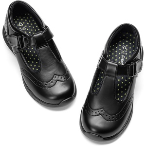 image:imageDREAM PAIRS Girls Mary Jane Flats School Uniform Dress Shoes TStrap Lightweight Closed Toe ShoesBlack
