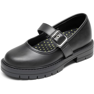 image:imageDREAM PAIRS Girls School Shoes Uniform Mary Jane Dress Platform Chunky Oxford Pumps with Bow for Toddler Little Big KidBlack