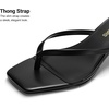 image:imageDREAM PAIRS Kitten Heels for Women Flip Flop Low Heels Square Open Toe Sandals Thong 197 Inch Heeled Sandals for Summer VacationBlack