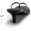 image:imageDREAM PAIRS Kitten Heels for Women Flip Flop Low Heels Square Open Toe Sandals Thong 197 Inch Heeled Sandals for Summer VacationBlack