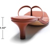 image:imageDREAM PAIRS Kitten Heels for Women Flip Flop Low Heels Square Open Toe Sandals Thong 197 Inch Heeled Sandals for Summer VacationBrown