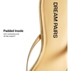 image:imageDREAM PAIRS Kitten Heels for Women Flip Flop Low Heels Square Open Toe Sandals Thong 197 Inch Heeled Sandals for Summer VacationGold