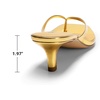 image:imageDREAM PAIRS Kitten Heels for Women Flip Flop Low Heels Square Open Toe Sandals Thong 197 Inch Heeled Sandals for Summer VacationGold