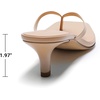 image:imageDREAM PAIRS Kitten Heels for Women Flip Flop Low Heels Square Open Toe Sandals Thong 197 Inch Heeled Sandals for Summer VacationNude