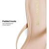image:imageDREAM PAIRS Kitten Heels for Women Flip Flop Low Heels Square Open Toe Sandals Thong 197 Inch Heeled Sandals for Summer VacationNude