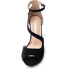 image:imageDREAM PAIRS Womens NILE Strappy Stiletto Heels Open Toe Ankle Strap Dress SandalsBlacknubuck