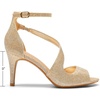 image:imageDREAM PAIRS Womens NILE Strappy Stiletto Heels Open Toe Ankle Strap Dress SandalsGoldGlitter