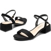 image:imageDREAM PAIRS Womens Open Toe Block Low Heel Dress Sandals  Stable low heel with an adjustable ankle strap for a secure fit ideal for weddings parties work and dressy occasionsBlacksuede