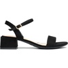 image:imageDREAM PAIRS Womens Open Toe Block Low Heel Dress Sandals  Stable low heel with an adjustable ankle strap for a secure fit ideal for weddings parties work and dressy occasionsBlacksuede