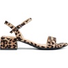 image:imageDREAM PAIRS Womens Open Toe Block Low Heel Dress Sandals  Stable low heel with an adjustable ankle strap for a secure fit ideal for weddings parties work and dressy occasionsLeopardsuede