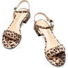 image:imageDREAM PAIRS Womens Open Toe Block Low Heel Dress Sandals  Stable low heel with an adjustable ankle strap for a secure fit ideal for weddings parties work and dressy occasionsLeopardsuede