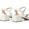 image:imageDREAM PAIRS Womens Open Toe Block Low Heel Dress Sandals  Stable low heel with an adjustable ankle strap for a secure fit ideal for weddings parties work and dressy occasionsWhitepu