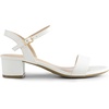 image:imageDREAM PAIRS Womens Open Toe Block Low Heel Dress Sandals  Stable low heel with an adjustable ankle strap for a secure fit ideal for weddings parties work and dressy occasionsWhitepu1