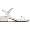 image:imageDREAM PAIRS Womens Open Toe Block Low Heel Dress Sandals  Stable low heel with an adjustable ankle strap for a secure fit ideal for weddings parties work and dressy occasionsWhitepu