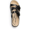 image:imageDREAM PAIRS Womens Slides Arch Support Slip on Flat Sandals Wide Plantar Fasciitis Soft Cushion Slippers With Adjustable StrapsBlack