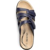 image:imageDREAM PAIRS Womens Slides Arch Support Slip on Flat Sandals Wide Plantar Fasciitis Soft Cushion Slippers With Adjustable StrapsNavy