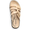 image:imageDREAM PAIRS Womens Slides Arch Support Slip on Flat Sandals Wide Plantar Fasciitis Soft Cushion Slippers With Adjustable StrapsNude