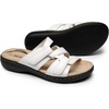 image:imageDREAM PAIRS Womens Slides Arch Support Slip on Flat Sandals Wide Plantar Fasciitis Soft Cushion Slippers With Adjustable StrapsWhite