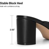 image:imageDREAM PAIRS Dress Summer Travel Chunky Heel Sandals Square Open Toe Slip On Flip Flop Heels Comfortable Thong Elgeant Sandals for Women Walking 2026Black