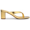 image:imageDREAM PAIRS Dress Summer Travel Chunky Heel Sandals Square Open Toe Slip On Flip Flop Heels Comfortable Thong Elgeant Sandals for Women Walking 2026Gold