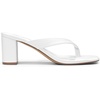 image:imageDREAM PAIRS Dress Summer Travel Chunky Heel Sandals Square Open Toe Slip On Flip Flop Heels Comfortable Thong Elgeant Sandals for Women Walking 2026White