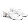 image:imageDREAM PAIRS Dress Summer Travel Chunky Heel Sandals Square Open Toe Slip On Flip Flop Heels Comfortable Thong Elgeant Sandals for Women Walking 2026White