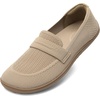 image:imageDREAM PAIRS Loafers for Women Comfortable Knit Wide Toe Barefoot Flats Arch Support Loafer Shoes for Dressy Casual Work Business Office WalkNude