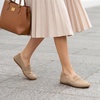 image:imageDREAM PAIRS Loafers for Women Comfortable Knit Wide Toe Barefoot Flats Arch Support Loafer Shoes for Dressy Casual Work Business Office WalkNude